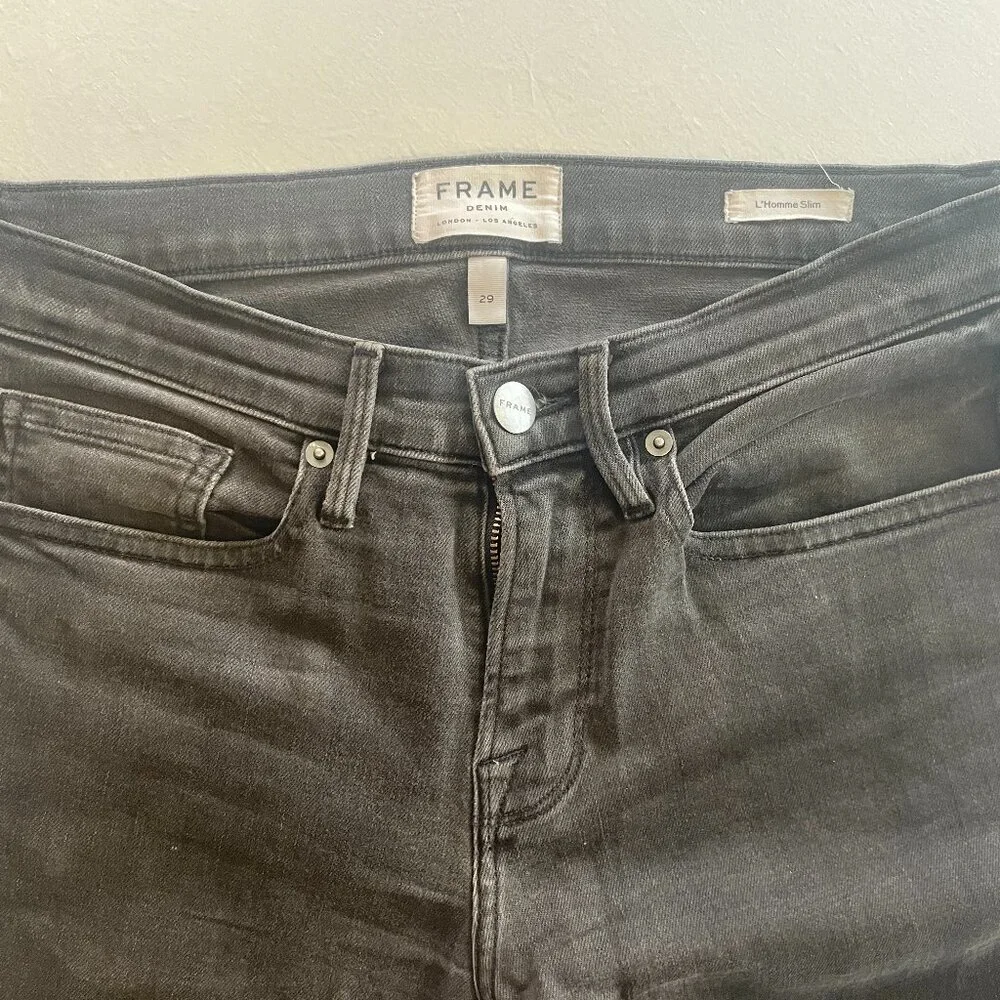 FRAME Denim L’Homme Slim Jeans – Men’s Size 29 (33” Inseam) - Picture 3 of 5